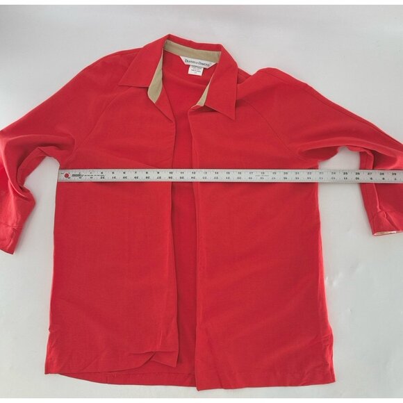 Draper & Damon’s Bright Red Open Front U Lined Blazer Sweater Sz 12‎ Canada - Picture 11 of 11